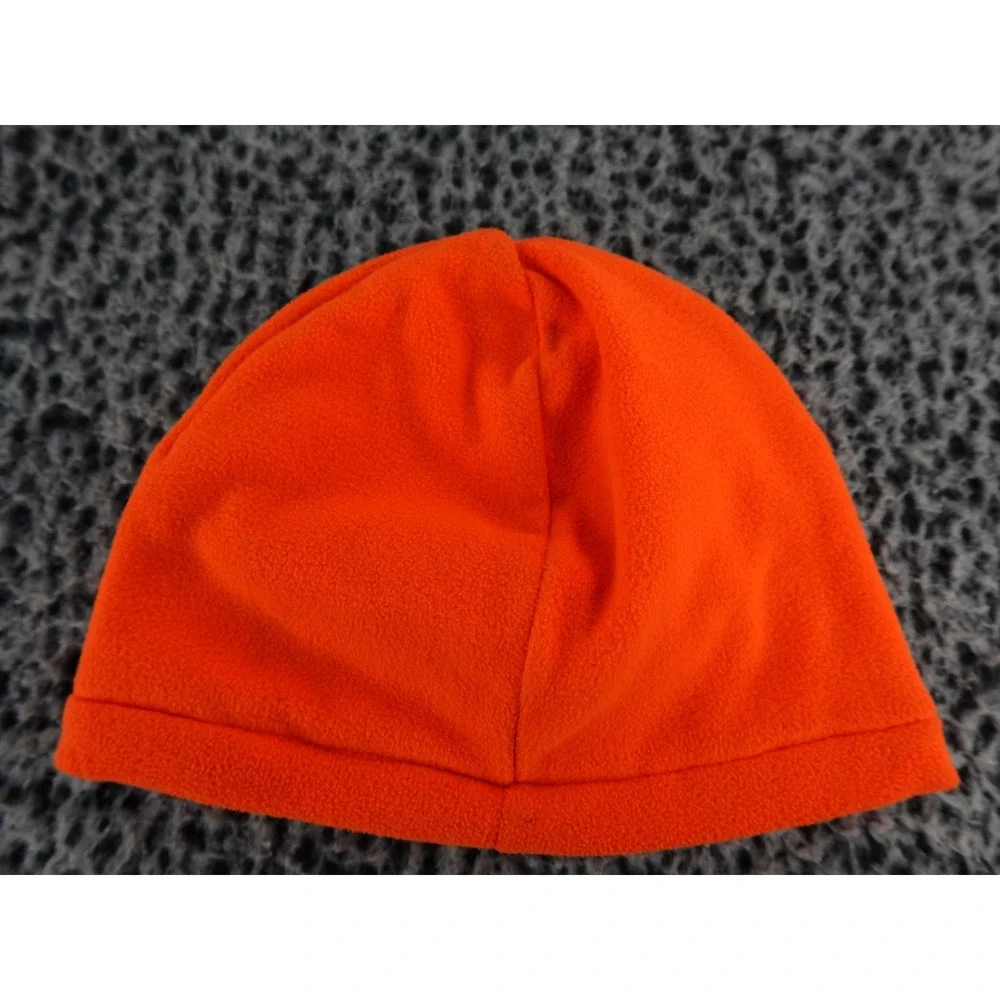 Hot Shot Orange Fleece Beanie Hat with Deer Antler‎ Logo One Size